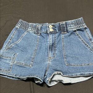 No Boundaries Blue Women's Cargo Shorts